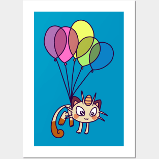 Balloon Cat Posters and Art